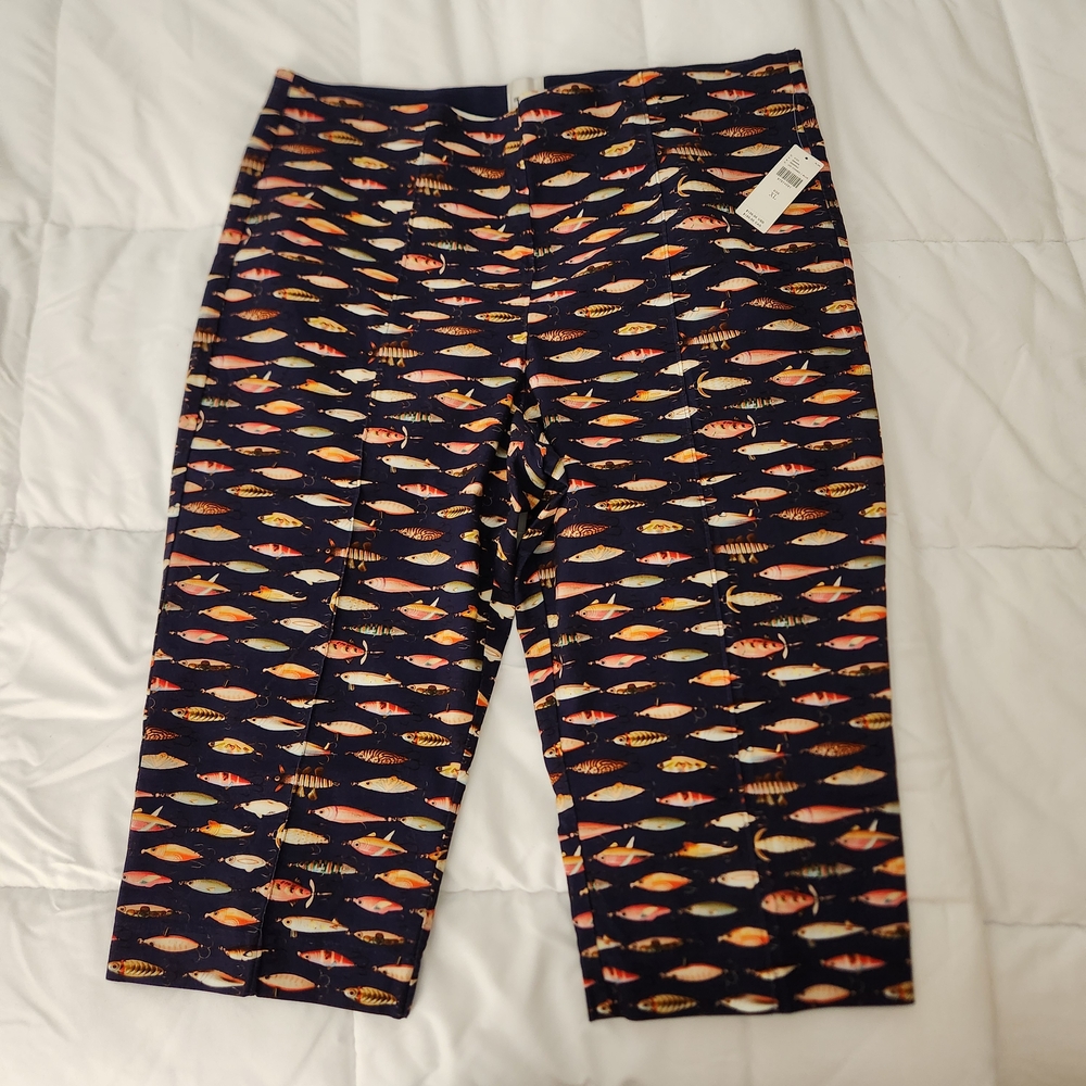 Maeve Fishing Lures Capri Pants, XL